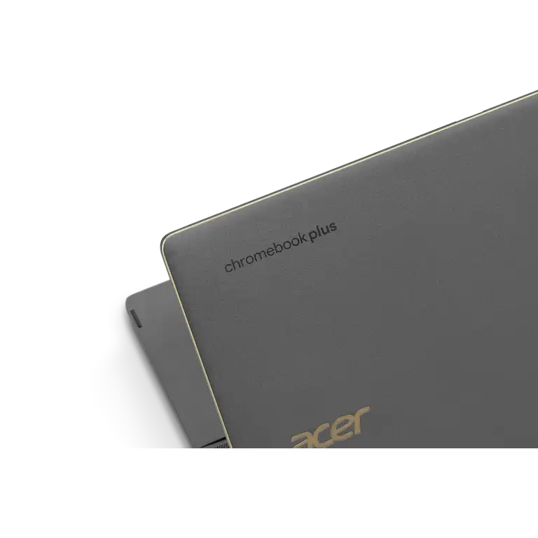Acer Chromebook Plus Spin 714 device up-close look at the back side.