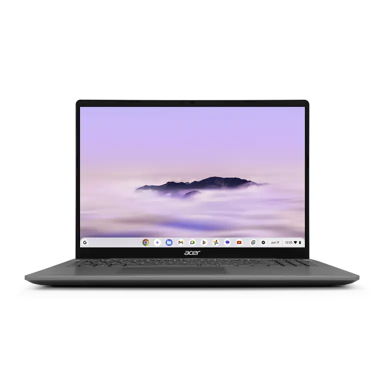 Acer Chromebook Plus 516 device front view.