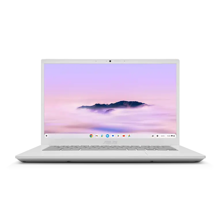 Asus Chromebook Plus CX34 device front view.