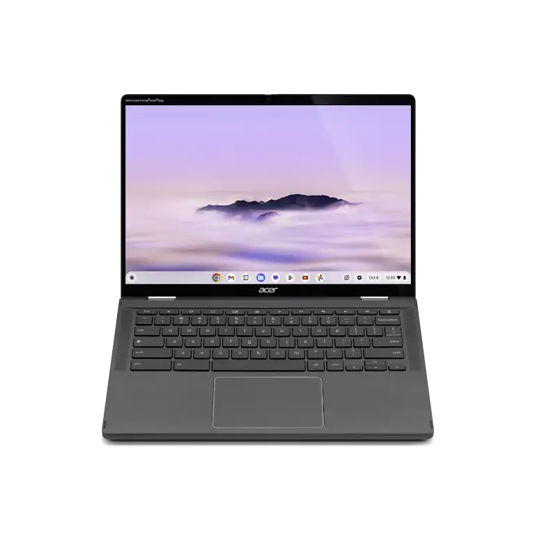 Acer Chromebook Plus Spin 714 device open laptop.