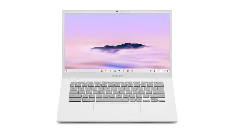 Asus Chromebook Plus CX34 device open laptop.