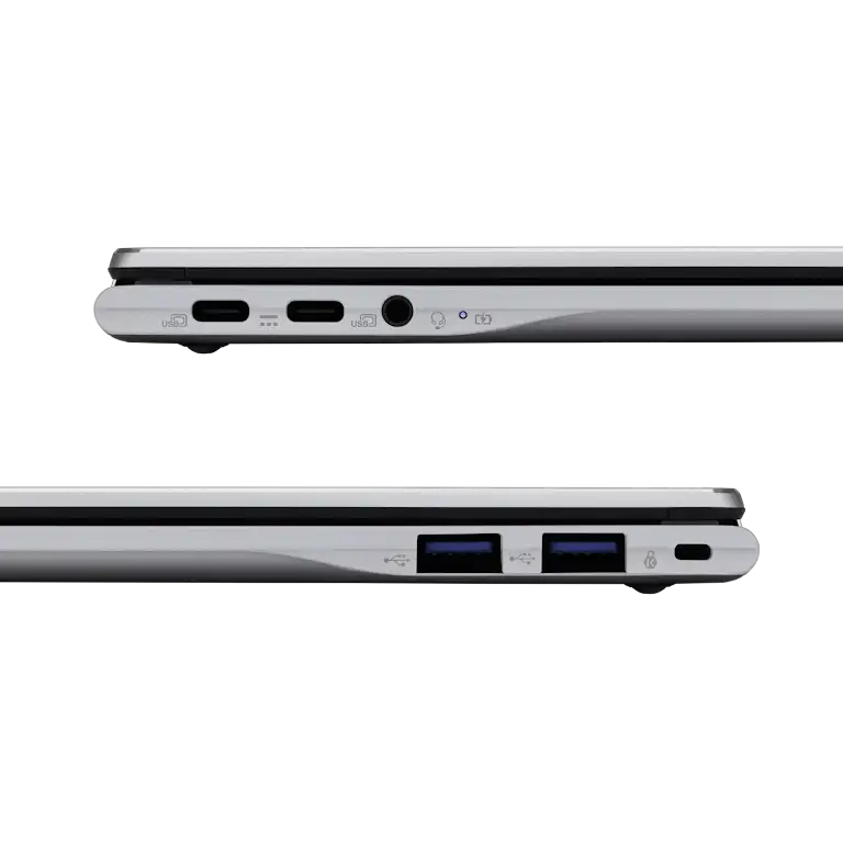 Acer Chromebook Plus Spin 514 device ports.