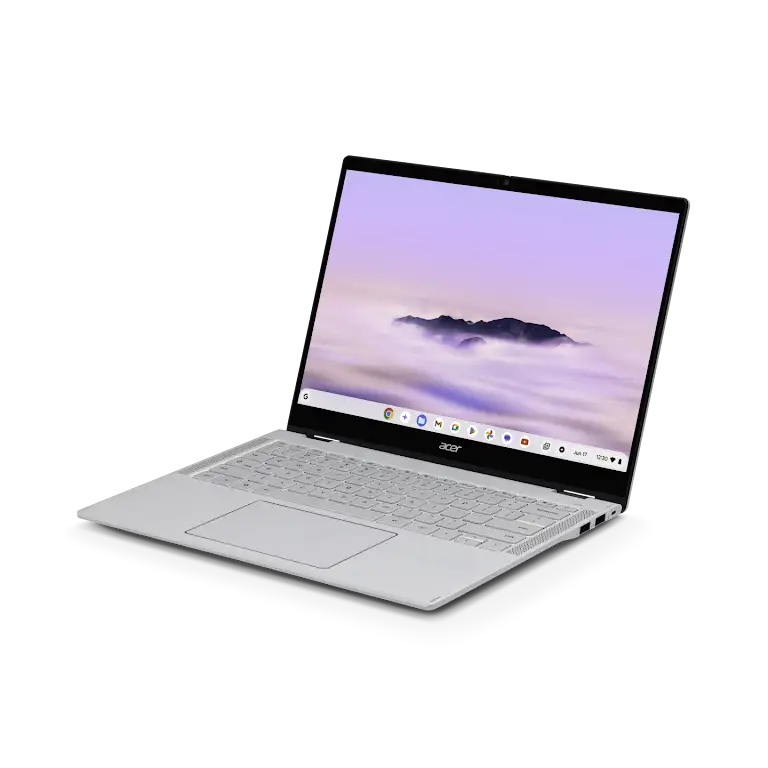 Acer Chromebook Plus Spin 514 device left side view.