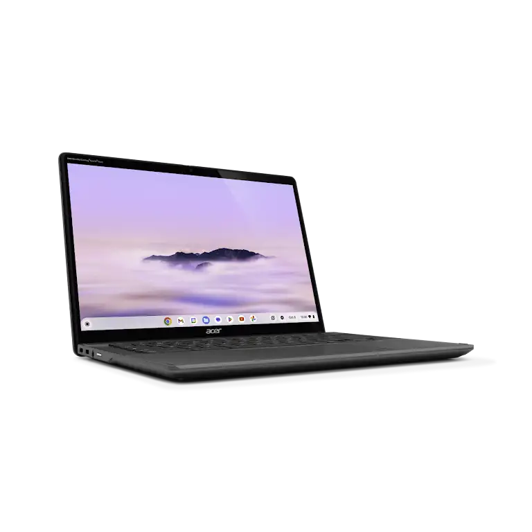 Acer Chromebook Plus Spin 514 device left side view.