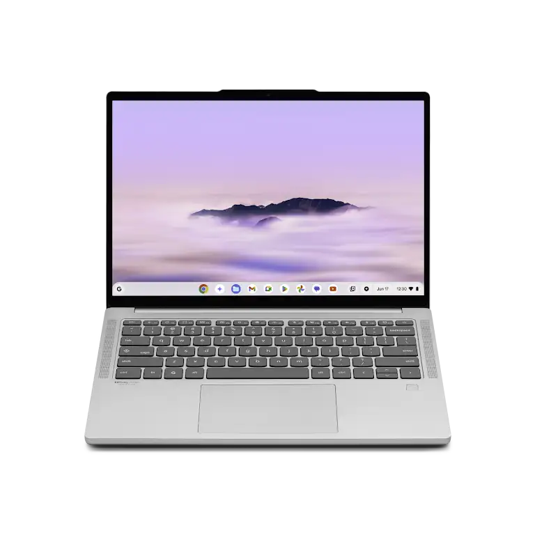 Lenovo Chromebook Plus Gen 10 device open laptop.