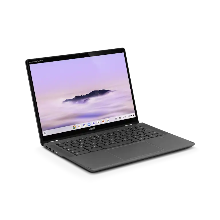 Acer Chromebook Plus Spin 514 device left side view.