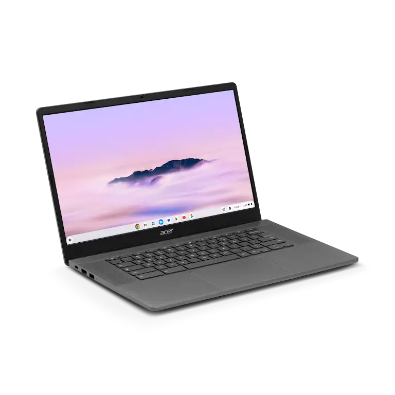 Acer Chromebook Plus 515 device left side view.