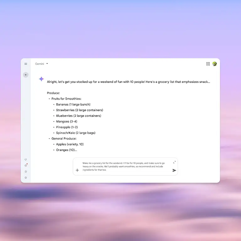 Gemini app