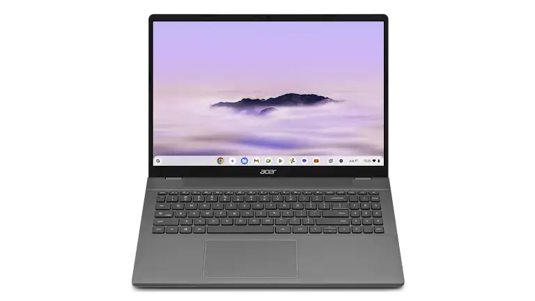 Acer Chromebook Plus 516 device open laptop.