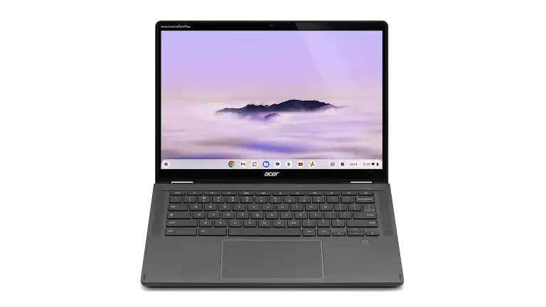 Acer Chromebook Plus Spin 514 device open laptop.